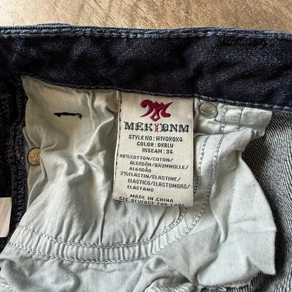 Women’s Y2K Buckle MEK Yokohama Slim Boot Cut Jeans Distressed Wash 29W | 34L - Picture 9 of 9